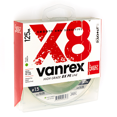 Lucky John braided line VANREX X8 BRAID Fluo Green