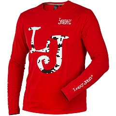 Lucky John shirt long sleeve red