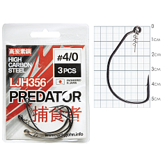 Lucky John Offset hooks PREDATOR LJH356