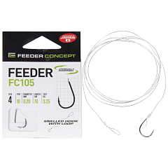 Feeder Concept snelled hooks FEEDER FC105