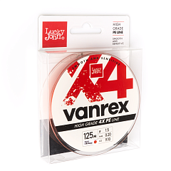 Lucky John braided line VANREX X4 Fluo Orange