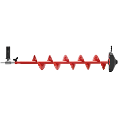 Ice drill with adapter for screw gun Rextor STORM Long 130mm