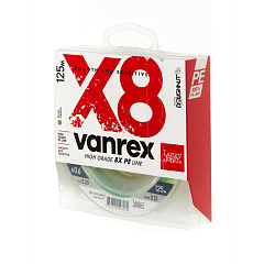 Lucky John braided line VANREX X8 BRAID Fluo Green
