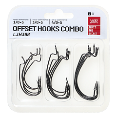 Lucky John Offset hooks Combo LJH368
