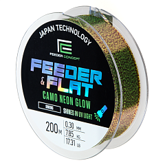 Feeder Concept monofilament line FEEDER & FLAT Camo Neon Glow 200m